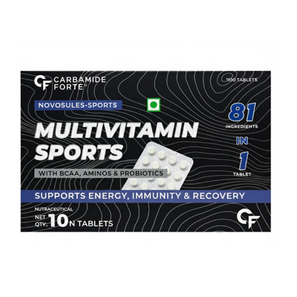 Multivitamin Sports With BCAA-Aminos&amp; Probiotics-Supports Energy- Immunity&amp; Recovery Carbamide Forte-10 Tablets