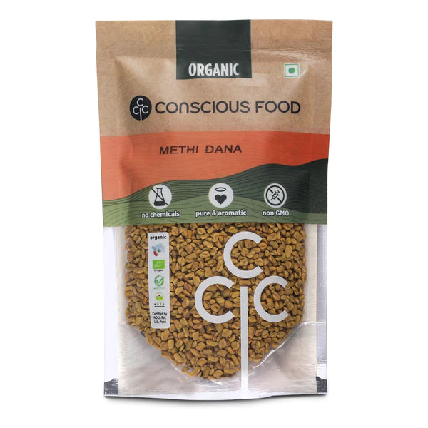 Fenugreek Seeds  - Conscious Food - 100gm