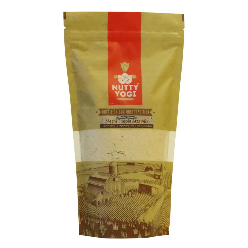 Flour | Methi Thepla Atta Mix – Low in Calories, Rich in Minerals & Rich In Antioxidant - Nutty Yogi – 500gm