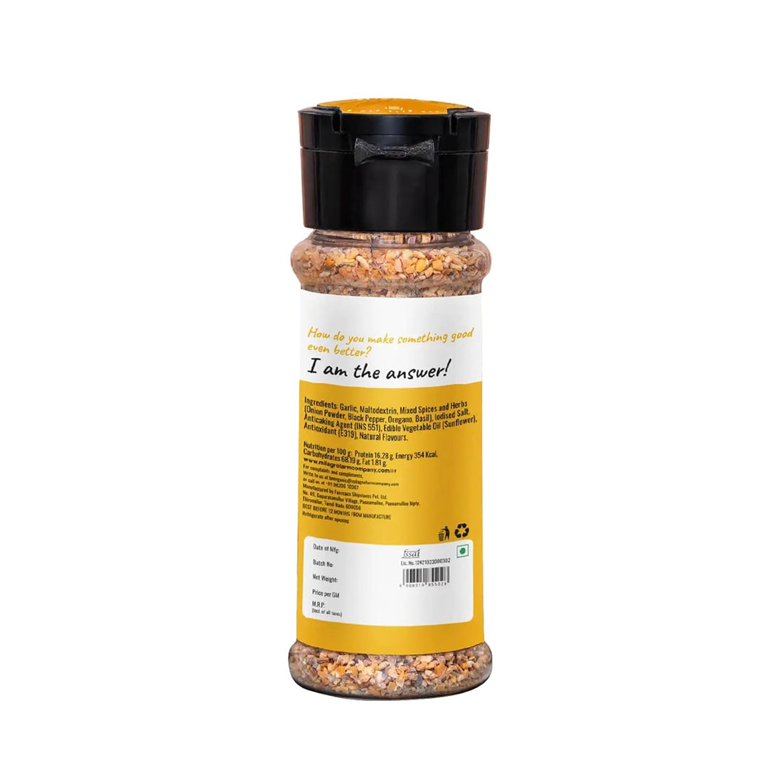 Seasoning | Garlic Bread Seasoning - Aromatic And Flavourful - Organic – Milagro Farm Co. – 40gm