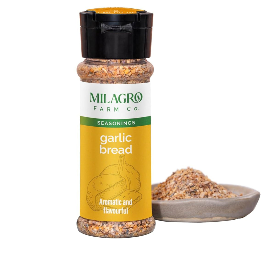 Seasoning | Garlic Bread Seasoning - Aromatic And Flavourful - Organic – Milagro Farm Co. – 40gm