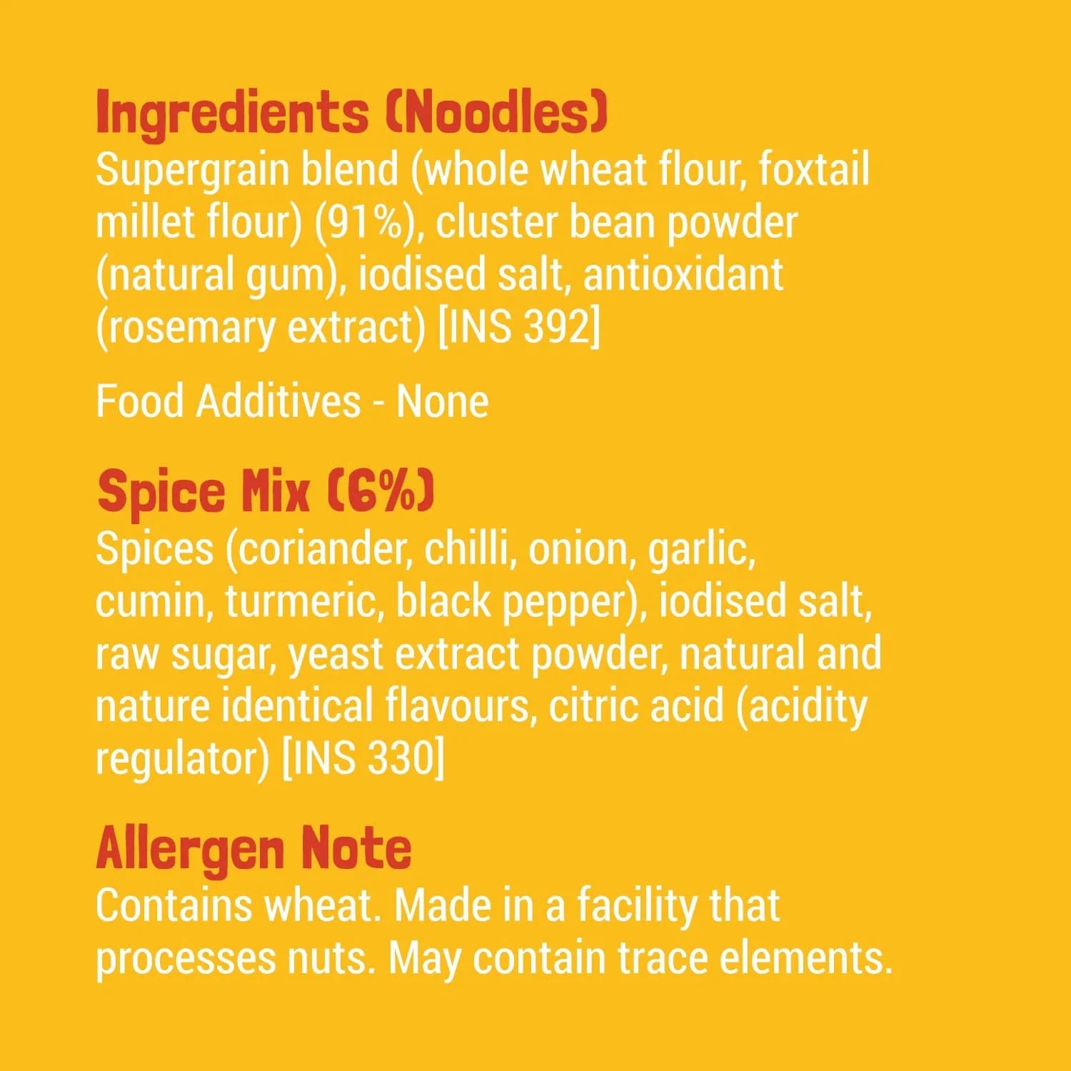 Noodles | Millet Noodles (Classic Masala) - No Refined Sugar, No Maida &amp;amp; Not Fried -  Slurrp Farm – 192gm