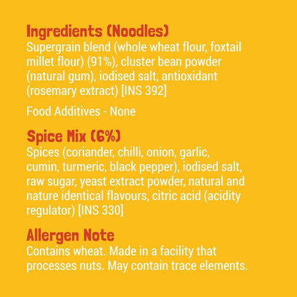 Noodles | Millet Noodles (Classic Masala) - No Refined Sugar, No Maida &amp;amp; Not Fried -  Slurrp Farm – 192gm