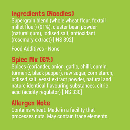 Noodles | Millet Noodles (Mild Masala) - No Refined Sugar, No Maida &amp;amp; Not Fried -  Slurrp Farm – 192gm