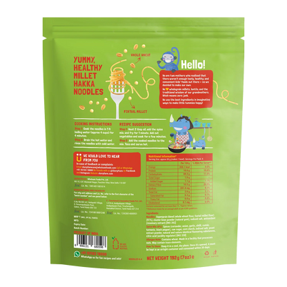 Noodles | Millet Noodles (Mild Masala) - No Refined Sugar, No Maida &amp;amp; Not Fried -  Slurrp Farm – 192gm