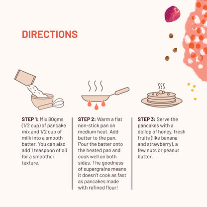 Millet Pancake Mix | Classic  -Gluten Free, No Atta, No Maida &amp; No Refined Sugar - Mille&