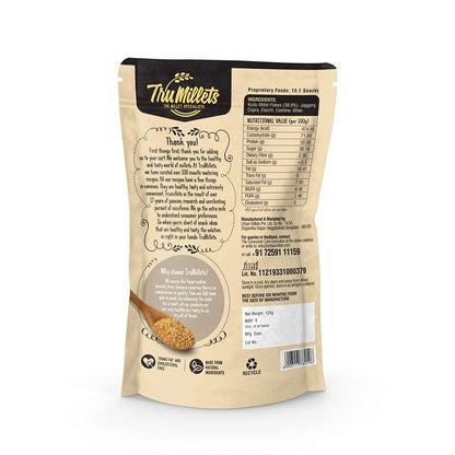 Millet Sweet Chivda -  38% Millet – Natural – Indian – Gluten Free, Calcium, Potassium, Iron, Zero Trans Fat &amp;amp; Cholesterol Free - TruMillets - 125gm