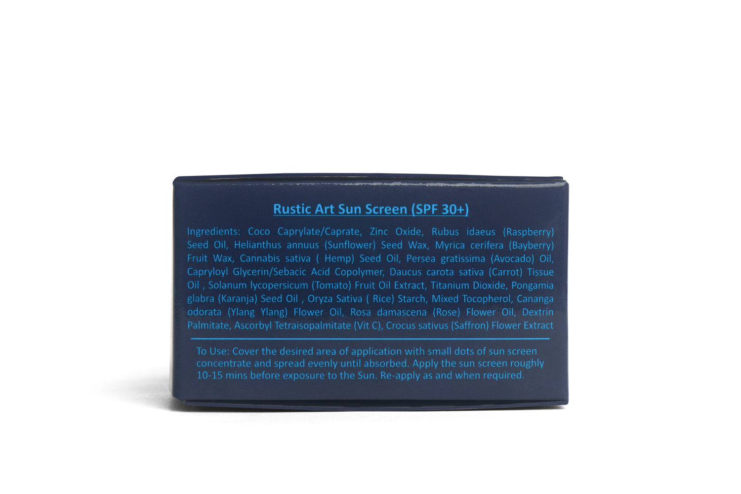 Mineral Sunscreen - SPF 30+ with Vitamin C – Vegan &amp;amp; Cruelty Free - Rustic Art – 30gm