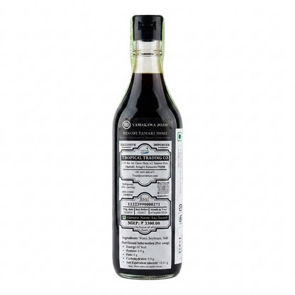 Minobi Tamari Sauce- Japan - 100% Soybean , Naturally Gluten-Free , Aged Over Two Years-No Added Artificial Flavors, Colors &amp;amp; No Added Preservatives  -Yamakawa Jozo - 300ml