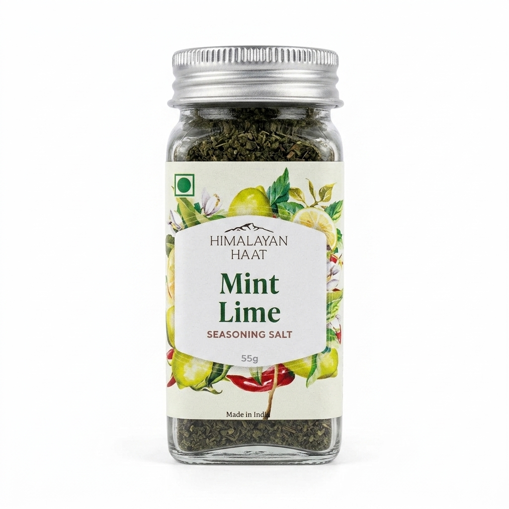 Salt | Mint Lime - Seasoning Salt-Single Origin Herbs and Spices-No Preservatives &amp; Additives – Himalayan Haat – 55gm