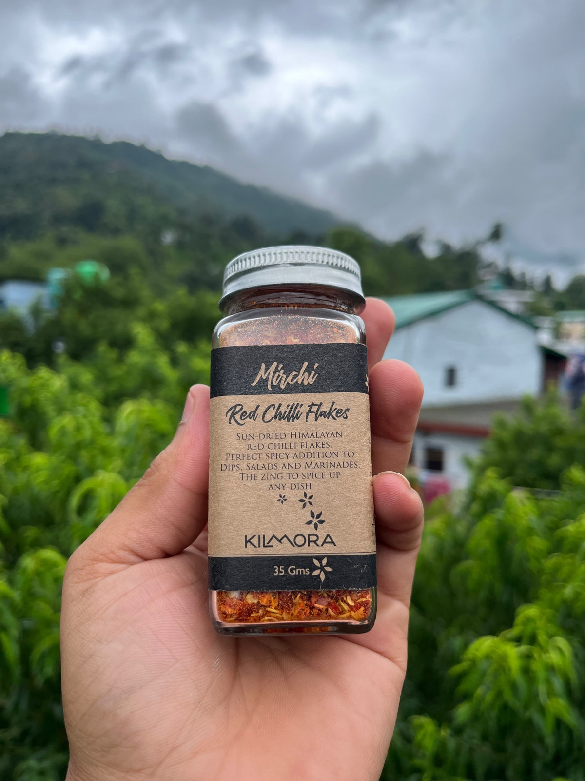 Seasoning | Mirchi (Red Chilli Flakes)- No Additives, No Artificial Flavours &amp; Preservatives Free - Kilmora - 35gm