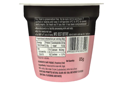 Mishti Doi | (Made With Cow’s Milk) - Artisanal - Gut Friendly, Lactose Free &amp;amp; No Preservatives - Epigamia - 85gm