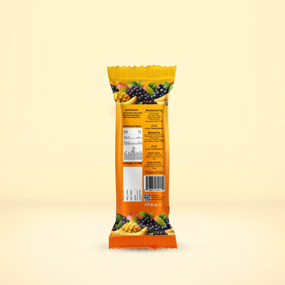 Bar | Mango (Mix Fruit Bar )- Solar-Dried Fruits -Gluten-Free, 100% Real Ingredients -  No Added Sugar, &amp;amp; No Added Preservatives - Bare Fruit -150gm (pack of 6)