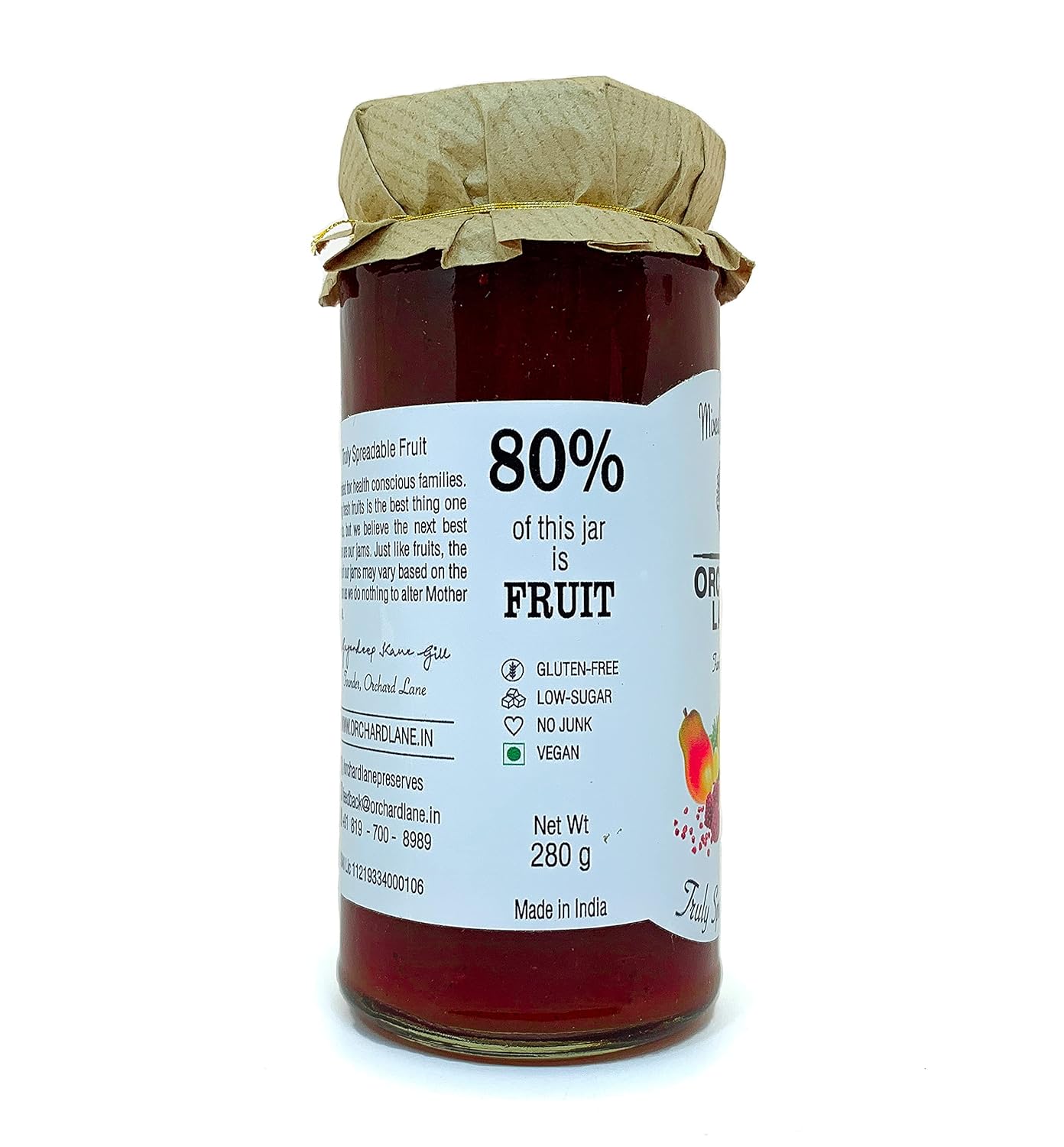 Mixed fruit jam - Orchard Lane - 300gm