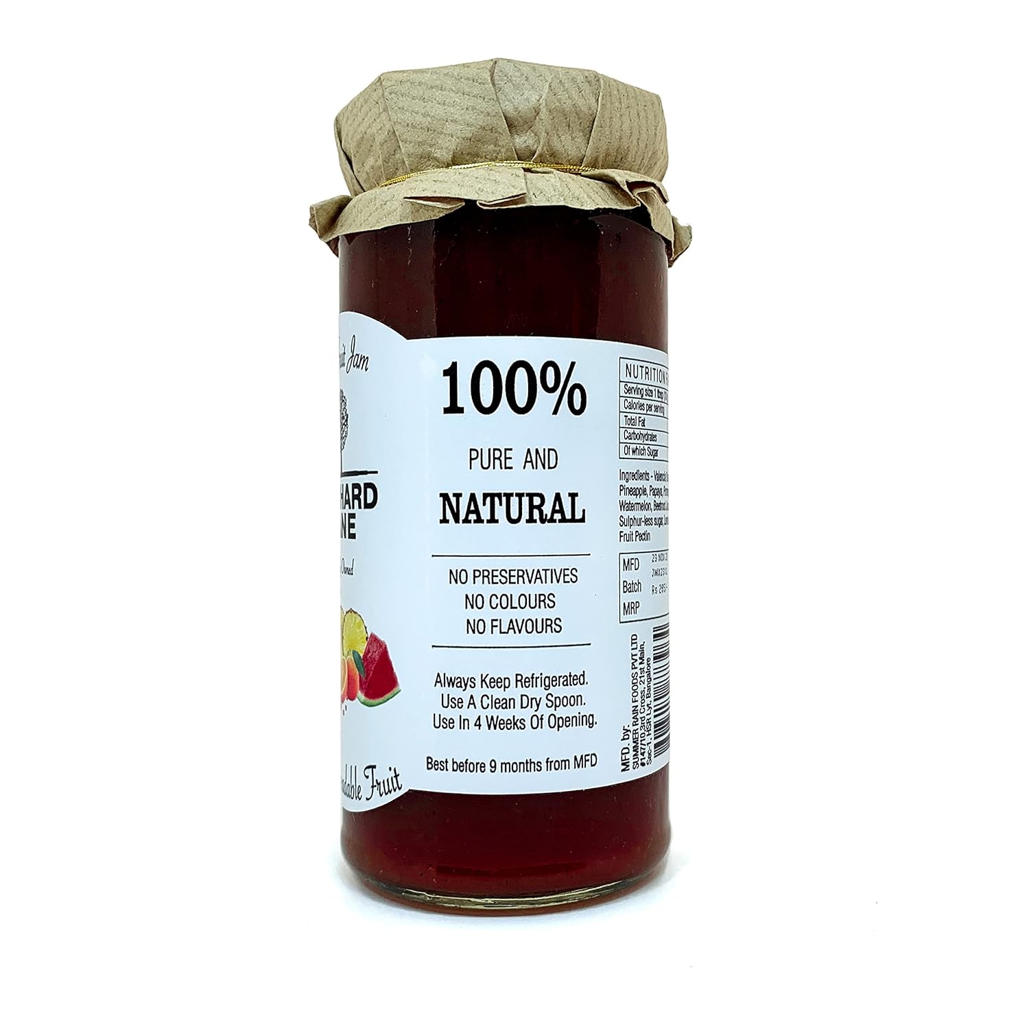 Mixed fruit jam - Orchard Lane - 300gm