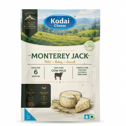 Cheese | Monterey Jack - 100% Cow Milk   – Kodai Cheese – 200gm
