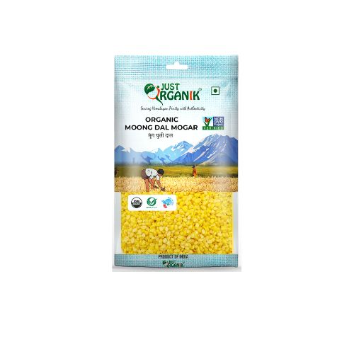Moong Dhuli | Moong Dal Mogar - USDA Organic - Just Organik - 500gm