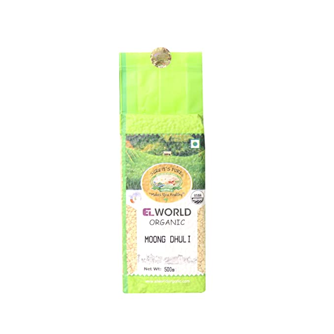 Moong Dhuli | USDA Organic – Elworld Organic – 500gm