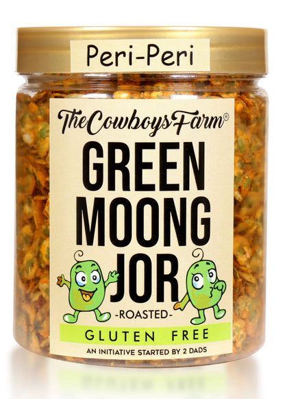 Moong Jor | Green Moong Jor (Peri Peri) - Roasted - Gluten Free, No Onion, No Garlic, No Msg &amp; Preservatives Free – The Cow Boys Farm - 170gm