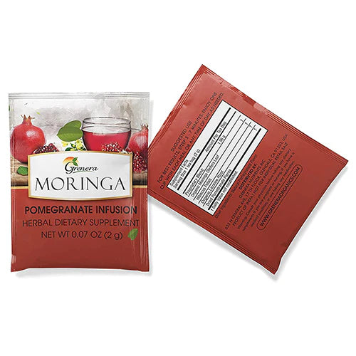 Tea | Moringa Pomegranate Infusion - Caffeine Free - Grenera - 20 Tea Bag