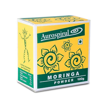 Moringa Powder | Complete &amp; Life Sustaining Green Superfood - Aurospirul - 100gm