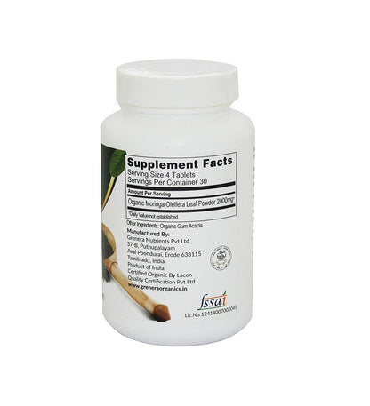 Moringa Tablets – 500mg - Grenera – 120Tablets