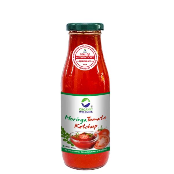 Tomato Ketchup | Moringa - No Added Preservatives, Colours &amp; Flavours - Organic Wellness - 350gm