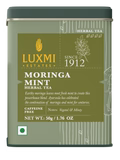 Herbal Tea | Moringa Mint Herbal Tea  - Caffeine Free  – Sweet, Smooth, Aromatic, Notes - USDA Organic – Luxmi Estates – 50gm