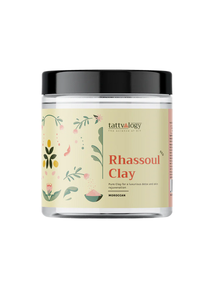 Rhassoul Clay | Moroccan Rhassoul Clay (Red) - Pure Clay For A Luxurious Detox And Skin Rejuvenation - Tattvalogy - 100gm