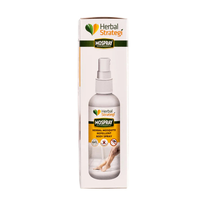 Mosquito Repellent Body Spray – Natural - Indian - Vegan &amp;amp; Cruelty Free - Herbal Strategi – 100ml