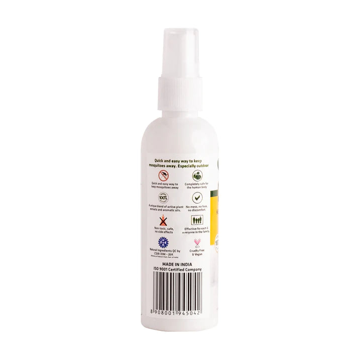 Mosquito Repellent Body Spray – Natural - Indian - Vegan &amp;amp; Cruelty Free - Herbal Strategi – 100ml