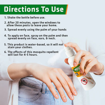 Mosquito Repellent Body Spray – Natural - Indian - Vegan &amp;amp; Cruelty Free - Herbal Strategi – 100ml