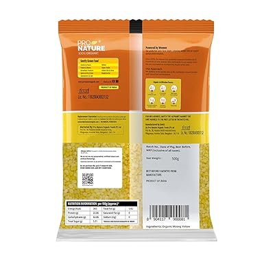 Moong dal - Yellow - Pro Nature - 500gm