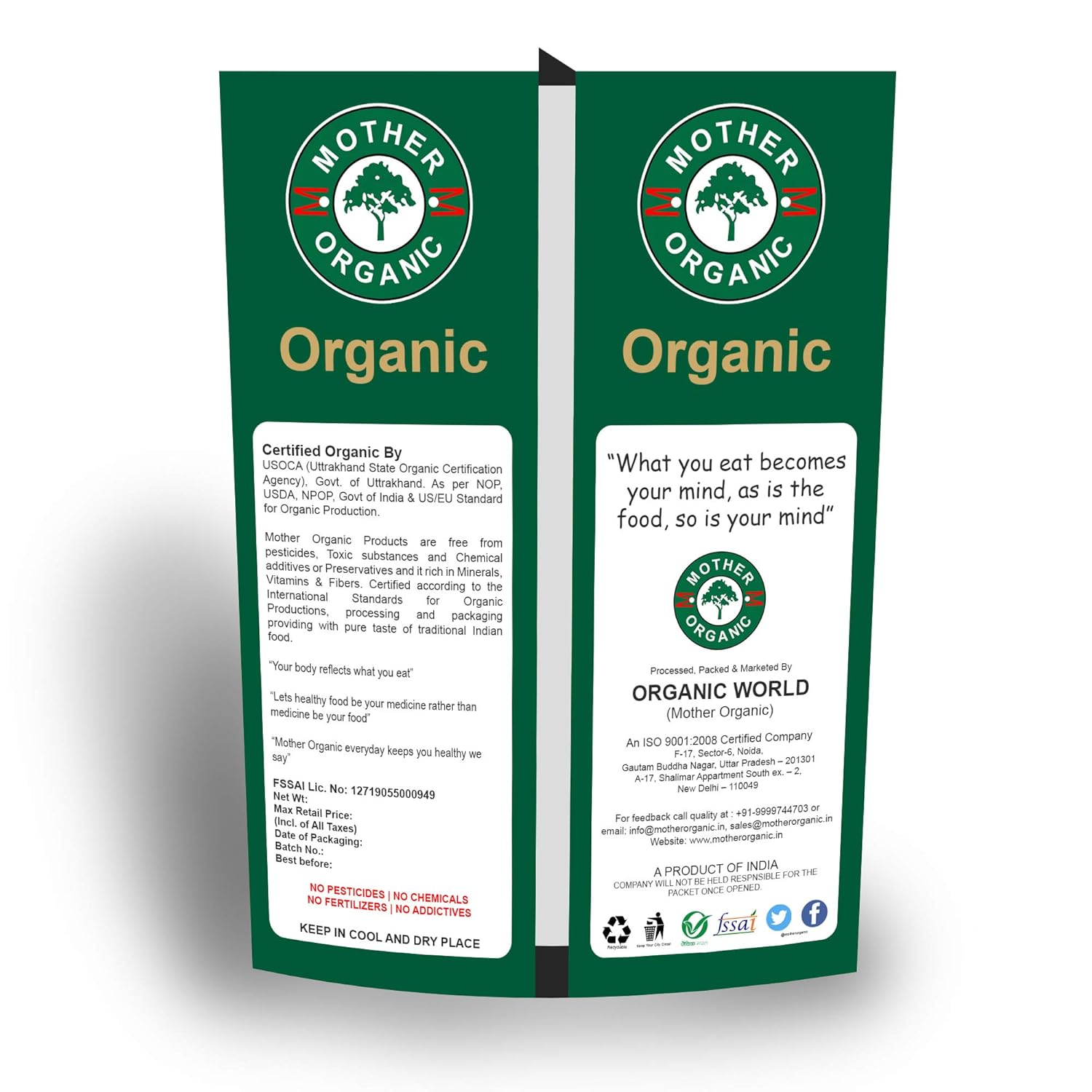 Coriander Seeds – Mother Organic – 250gm