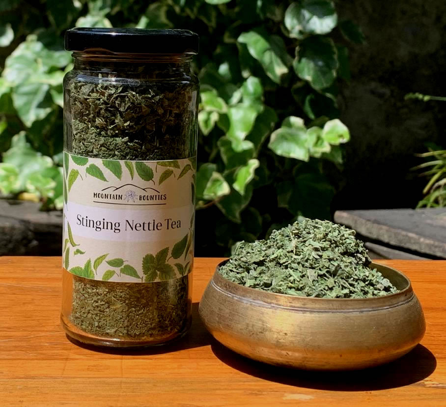 Tea | Stinging Nettle &amp; Lemongrass Tea - Hand Made - Mountain Bounties - 100gm