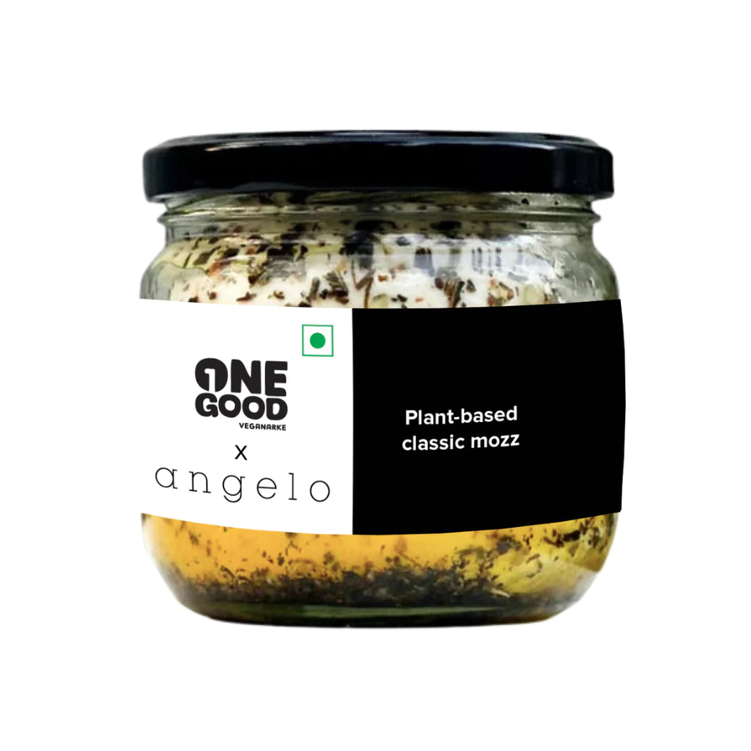Mozzarella Cheese | Angelo - Classic - Plant Based - Vegan, Gluten Free, Soy Free, Dairy Free, Trans Fat Free & No Added Sugar – One Good Veganarke – 225gm