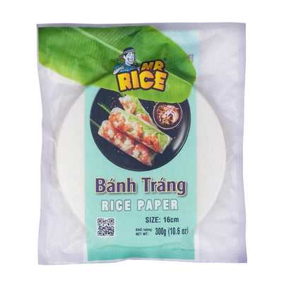 Rice Paper | Fresh Roll Rice Paper - Vietnam - No Added Preservatives - Mr Rice - 16cm (300gm)