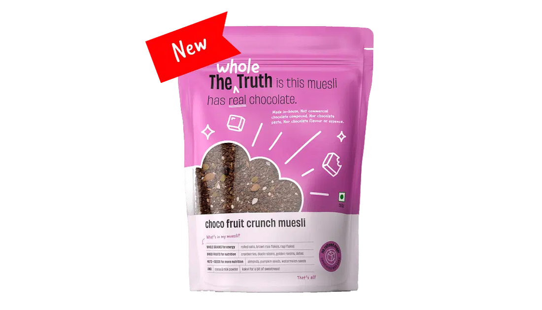 Muesli | Choco Fruit Crunch - Gluten Free, No Preservatives, No Added Flavor &amp;amp; No Artificial Sweetener - The Whole Truth - 350gm
