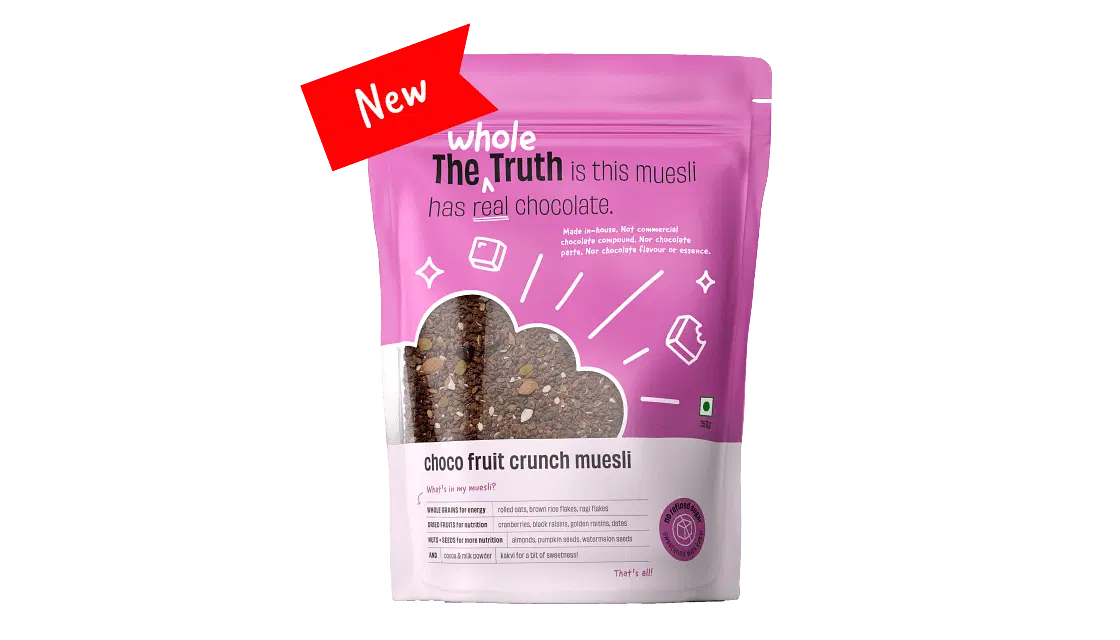 Muesli | Choco Fruit Crunch - Gluten Free, No Preservatives, No Added Flavor &amp;amp; No Artificial Sweetener - The Whole Truth - 350gm