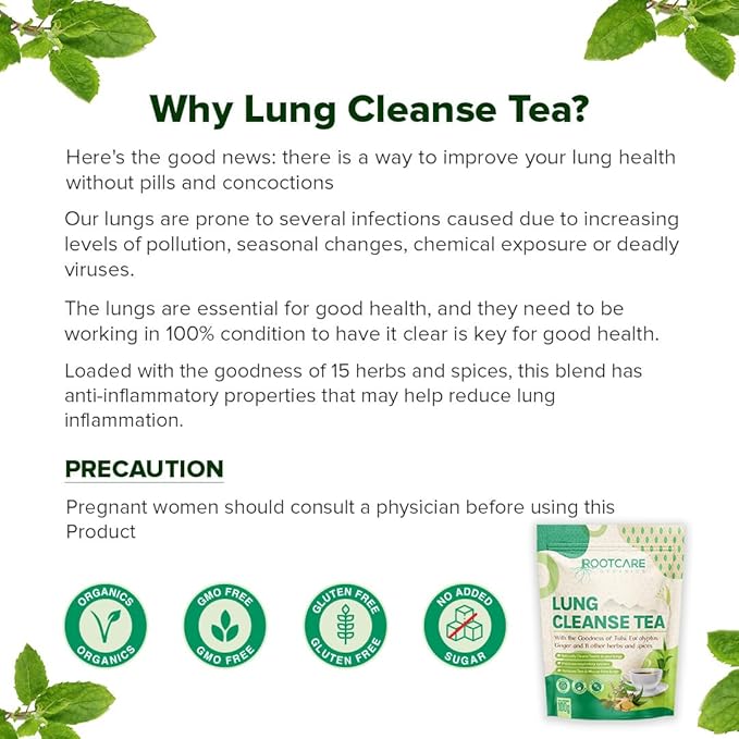 Tea | Mullein Tea For Lung Detox Cleanse – Naturally Grown- Ayurvedic Herbal Tea – No Added Sugar &amp;amp; No Added Preservatives – Root Care – 100gm