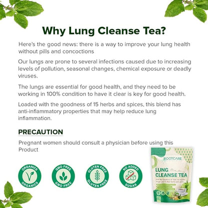 Tea | Mullein Tea For Lung Detox Cleanse – Naturally Grown- Ayurvedic Herbal Tea – No Added Sugar &amp;amp; No Added Preservatives – Root Care – 100gm