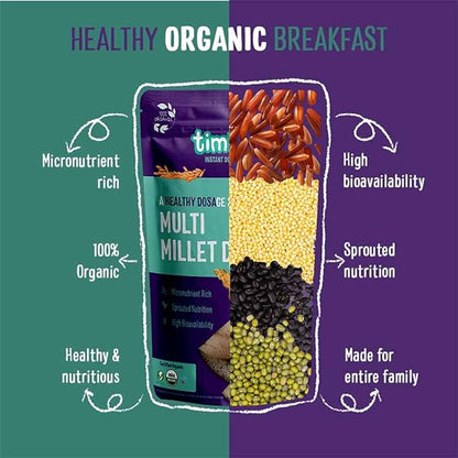 Millet Dosa | Multi Millet Dosa Mix – USDA Organic - Sprouted Nutrition - Timios – 150gm