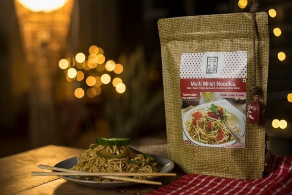 Multi Millet Noodles (Made With Ragi, Foxtail, Kodo, Barnyard, Little And Pearl, Combined With Emmer (Khapli) Wheat - No Maida &amp;amp; Not Fried – Indian Origins – 350gm