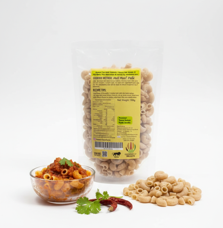 Pasta | Multi Millet Pasta- High Protein, Fibre- No Msg, Low Glycemic Index &amp; Preservatives Free – The Cow Boys Farm – 180gm