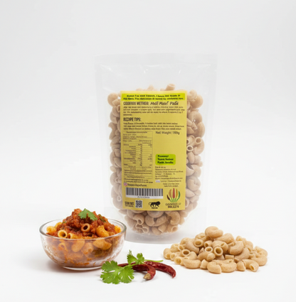 Pasta | Multi Millet Pasta- High Protein, Fibre- No Msg, Low Glycemic Index &amp; Preservatives Free – The Cow Boys Farm – 180gm