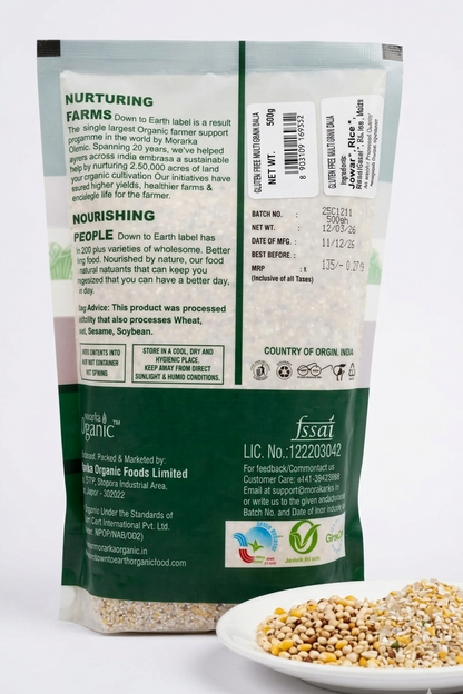 Dalia | Multigrain Dalia - Gluten Free – Down To Earth – 500gm