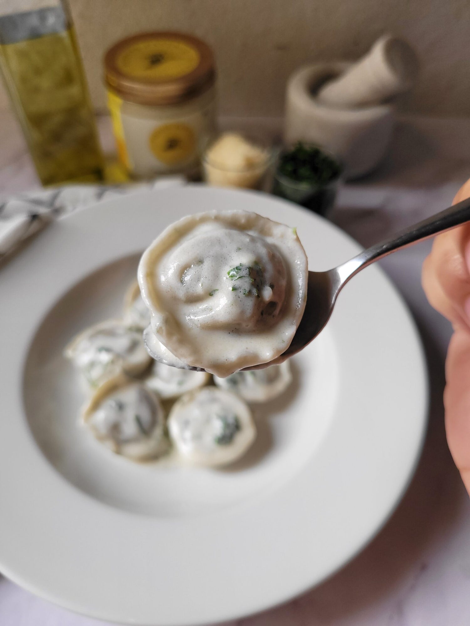 Pasta | Cappelletti (Mushroom &amp; Truffle) - With 20gm Herb Butter - Handmade - Dairy Free, No Maida, Preservatives &amp; Sugar Free - Nature&