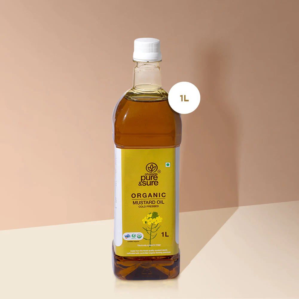 Mustard Oil | Cold Pressed - Organic - Indian - Pure and Sure - 1000ml