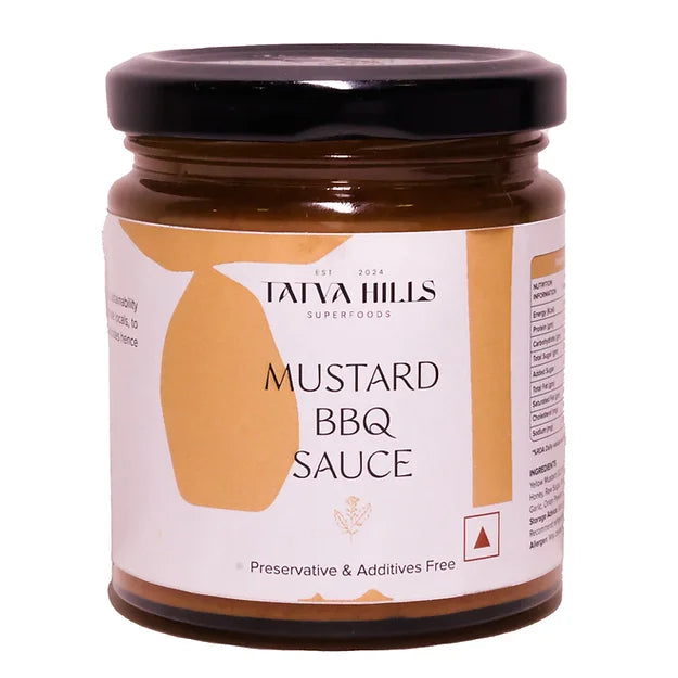 Sauce | Mustard BBQ Sauce – No Added Preservatives &amp; Additives Free – Tatva Hills – 180gm