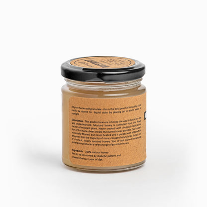 Honey | Mustard Cream Honey - Raw - Unheated - Unprocessed - Son Of Soil - 665gm